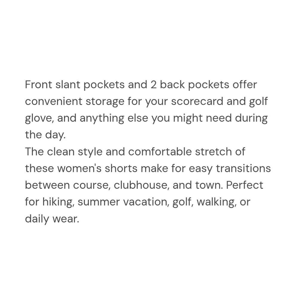 Willit Womens Khaki 4.5" Quick Dry Outdoor Casual Golf Shorts UPF50+ Size 12 - Picture 9 of 11
